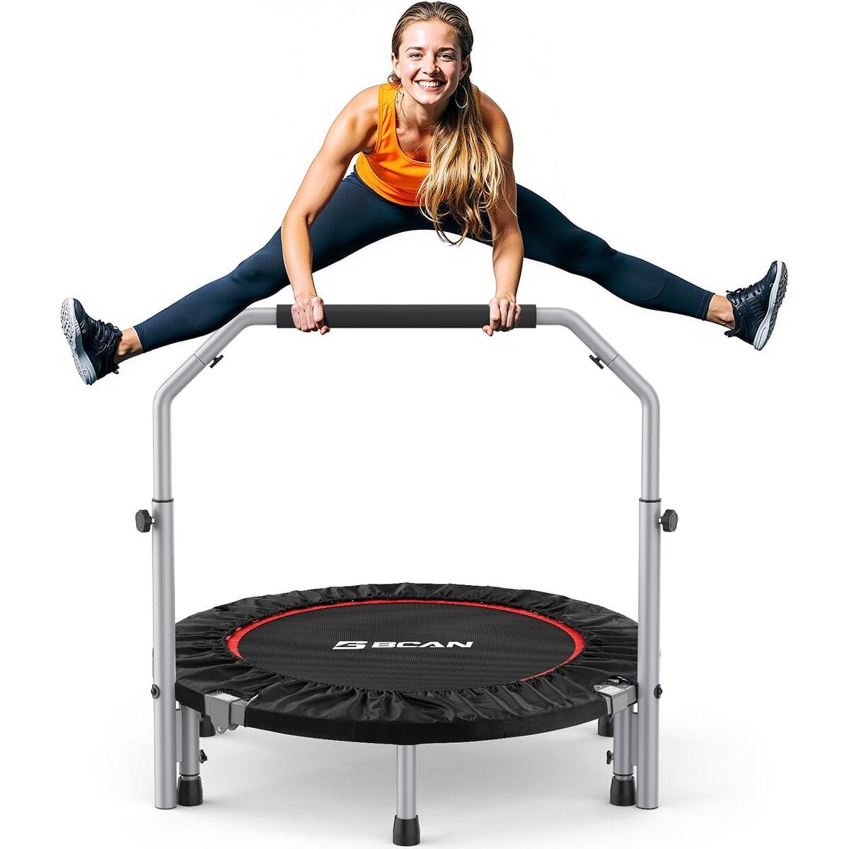 BCAN SP2 40/48" Foldable Mini Rebounder Trampoline for Adults |FED Fitness