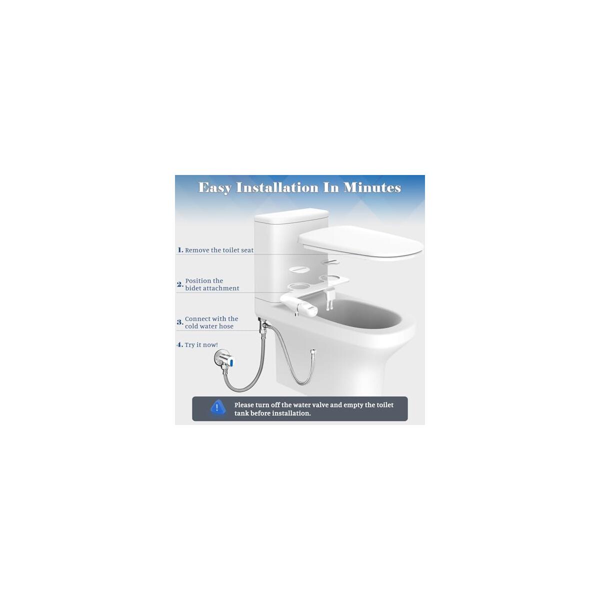 Ultra Slim Bidet Attachment For Toilet 1 Deal - RebateKey