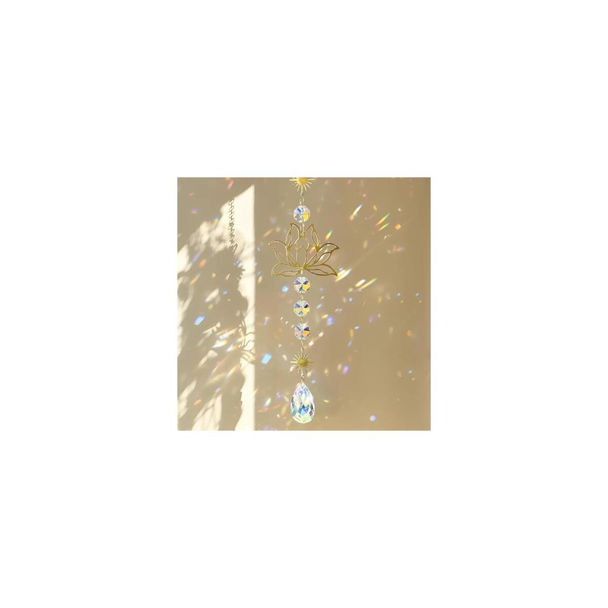 Suncatcher Crystal, Suncatcher Prism for Home, Crystal Pendant Decoration, Hanging Glass Suncatcher, for Bedroom Living Room Balcony Garden Party Wedding