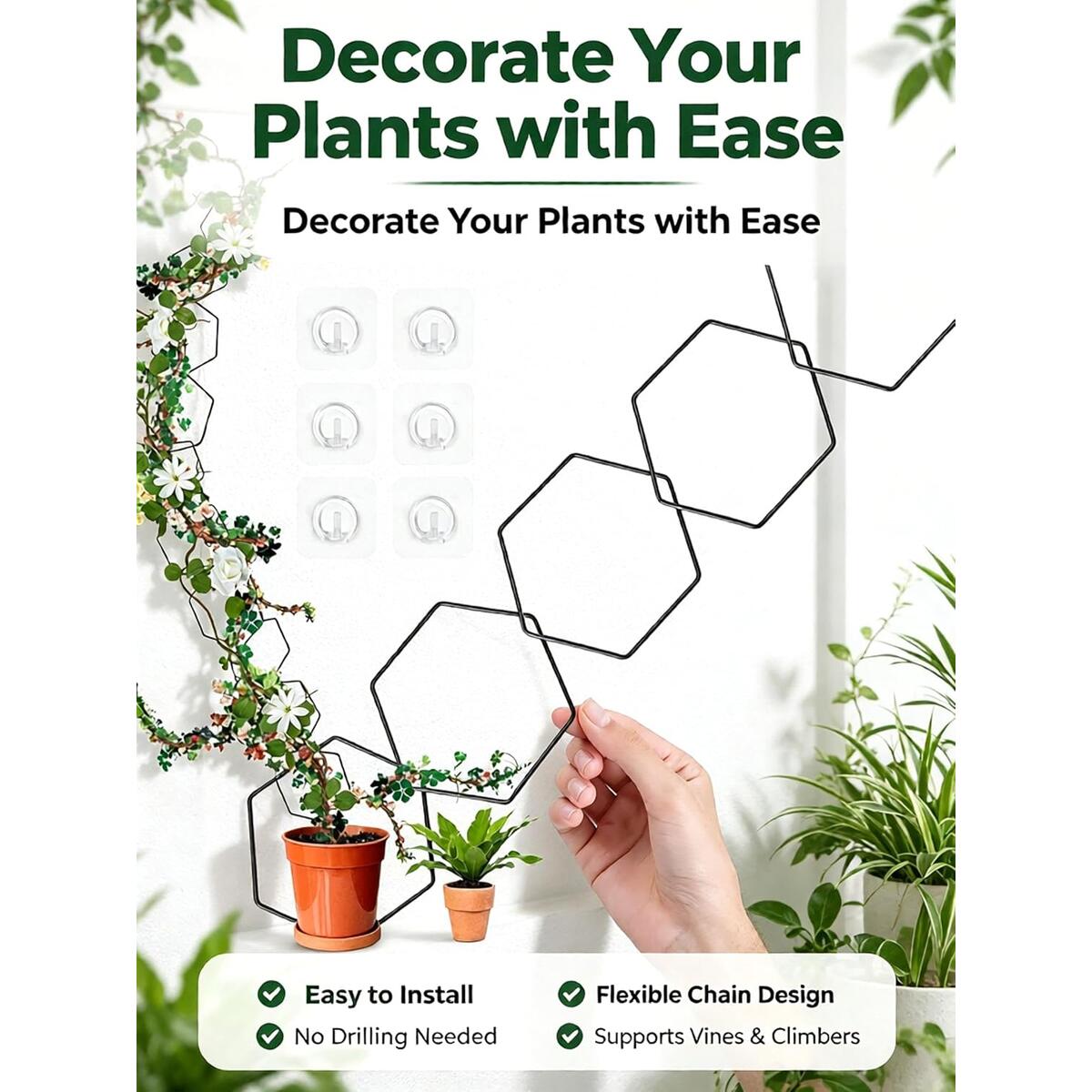 Hexagonal Chain Trellis For Promo Codes - RebateKey