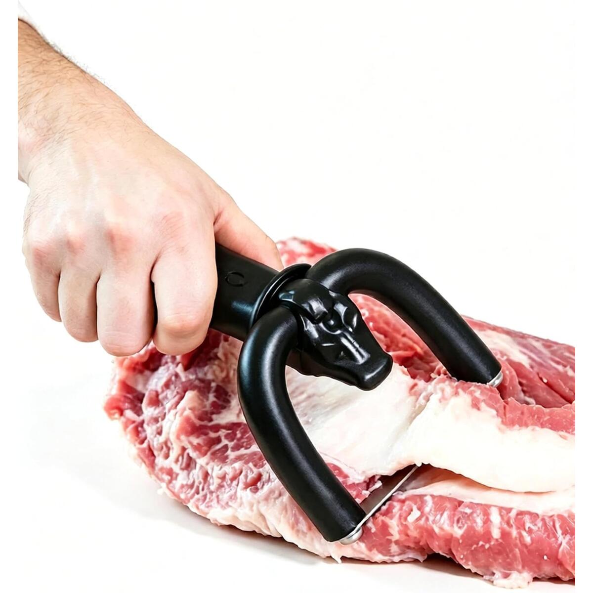 Handheld Fat Trimmer for Meat with Stainless Steel Blade
