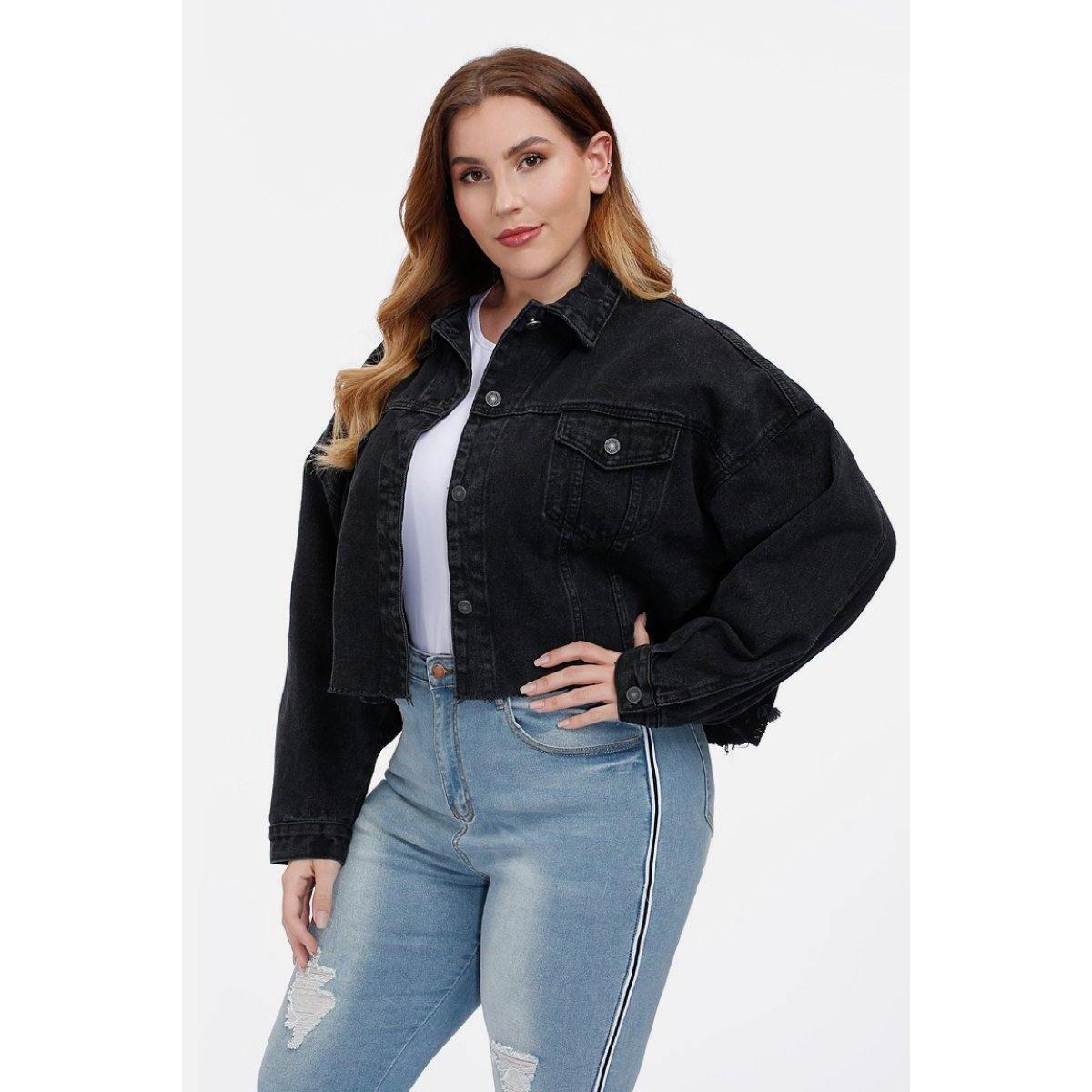 Cropped Black Denim Jacket Promo Code - RebateKey