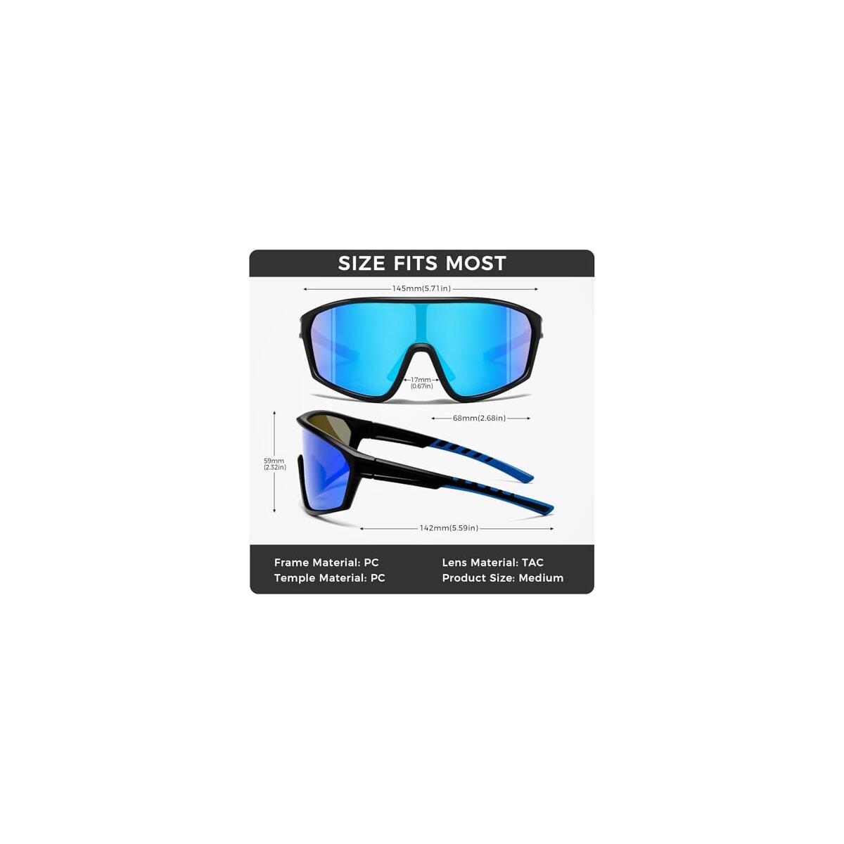 Cycling Sunglasses Polarized Sports Shades For Men Coupon - RebateKey