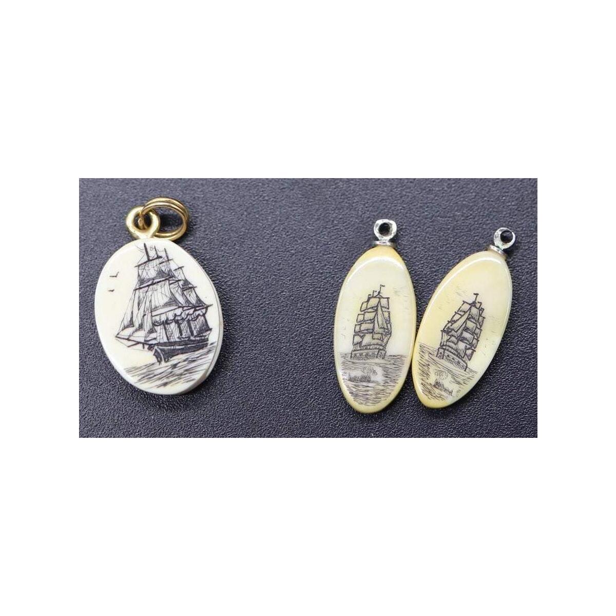 Vintage Scrimshaw Whaling Ships Deal - RebateKey