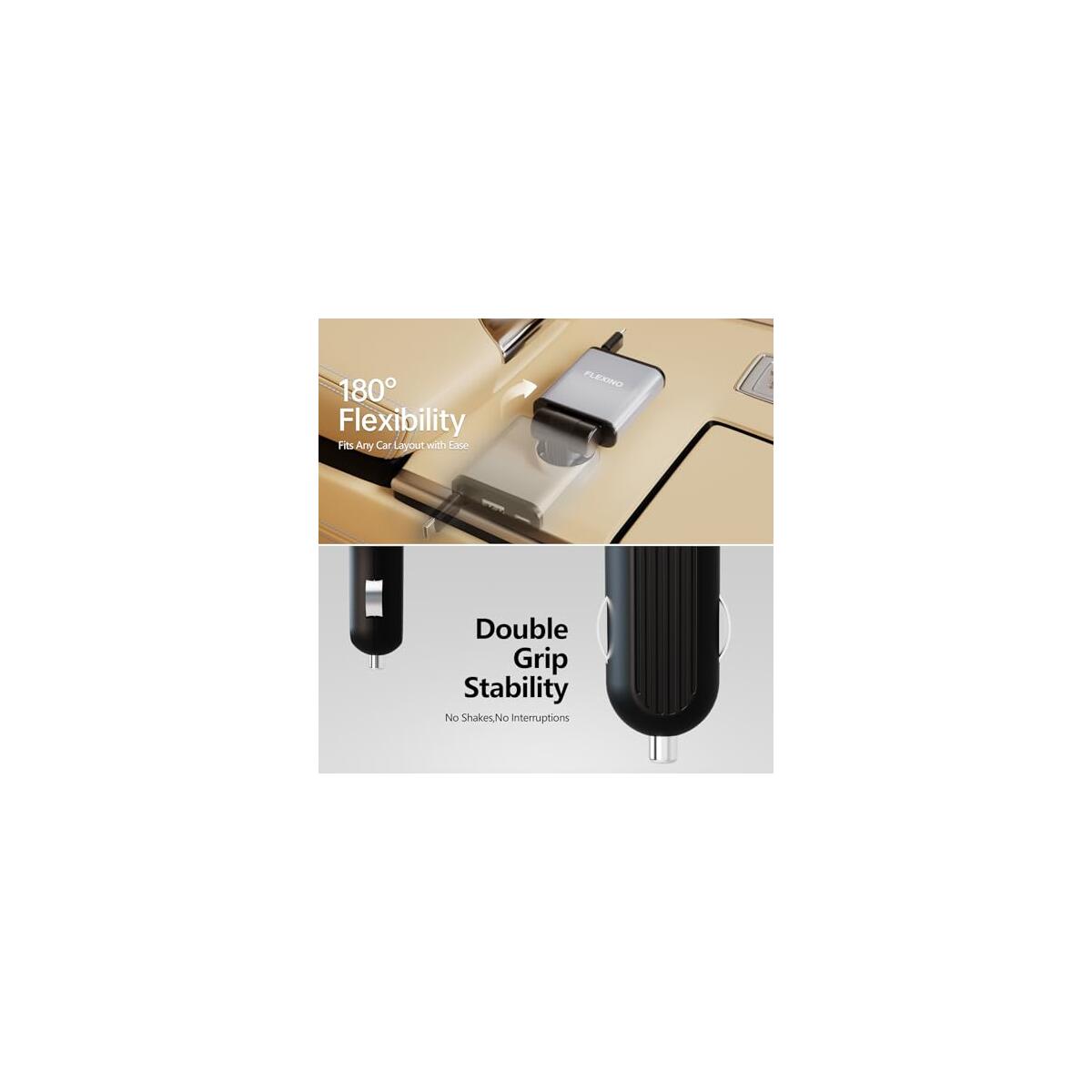 Flexino Retractable Car Charger For Iphone 16 Promo Codes - RebateKey