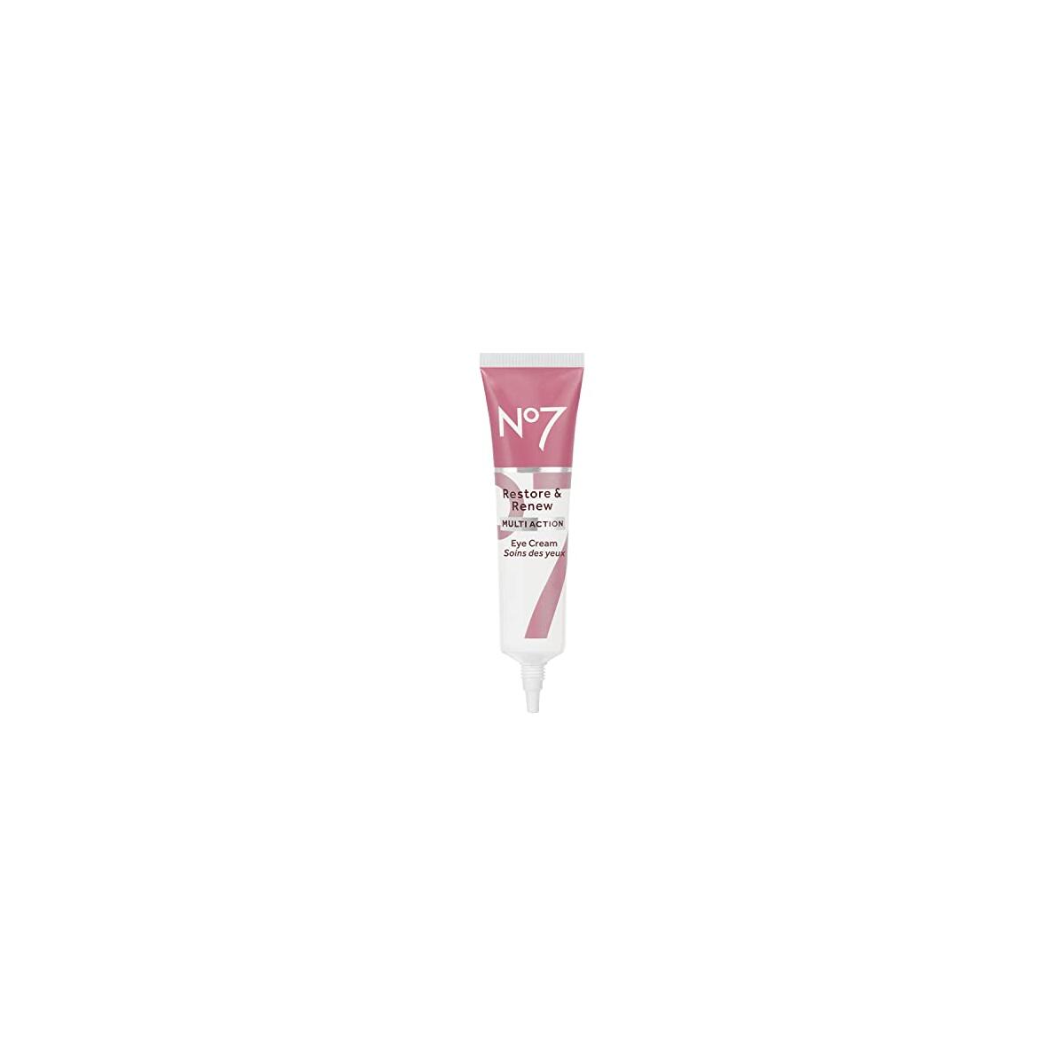 No7 Restore & Renew Multi Action Eye Cream - Skin Renewing Under Eye Cream for Puffiness & Dark Circles - Moisturizing Formula for Wrinkles (15ml)