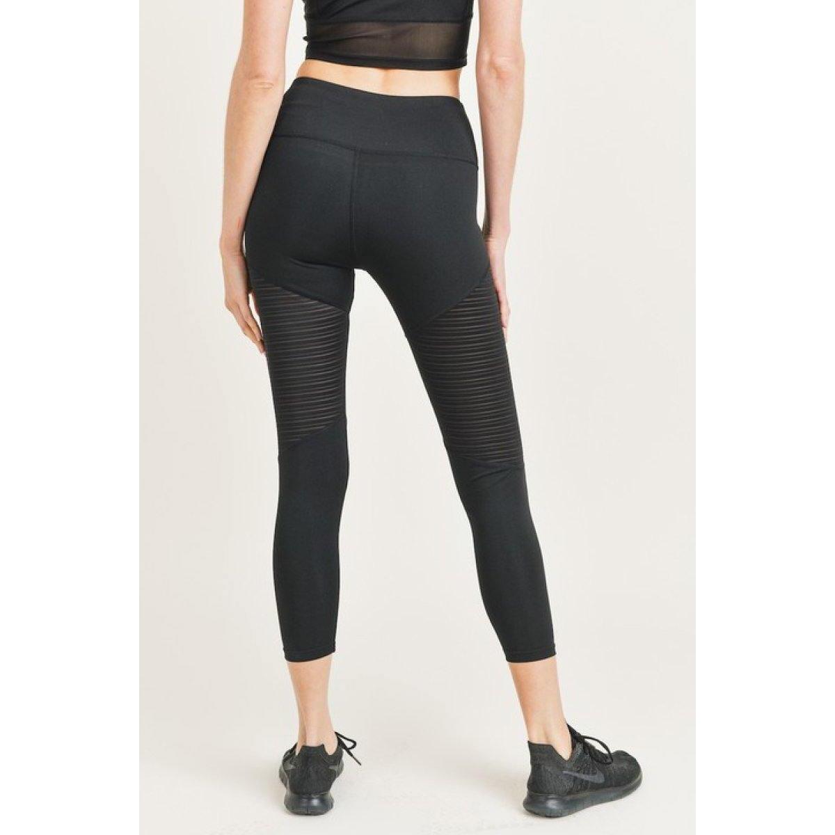 Stripe Mesh Cropped Yoga 1 Deal - RebateKey