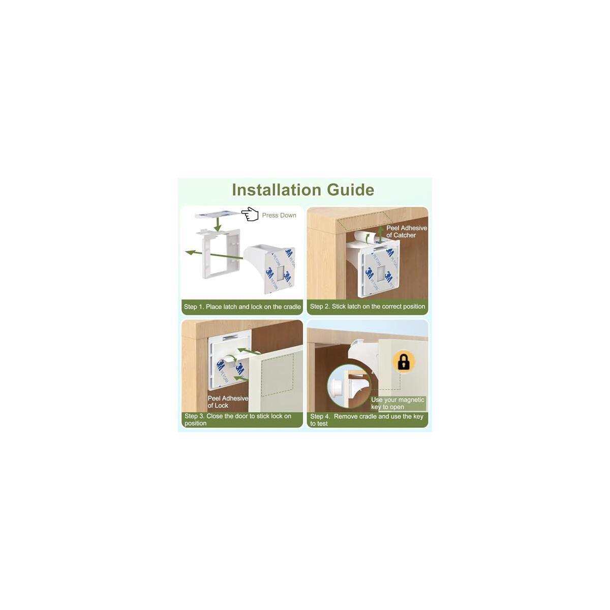 10 Pack Child Safety Magnetic Cabinet Locks Coupon - RebateKey