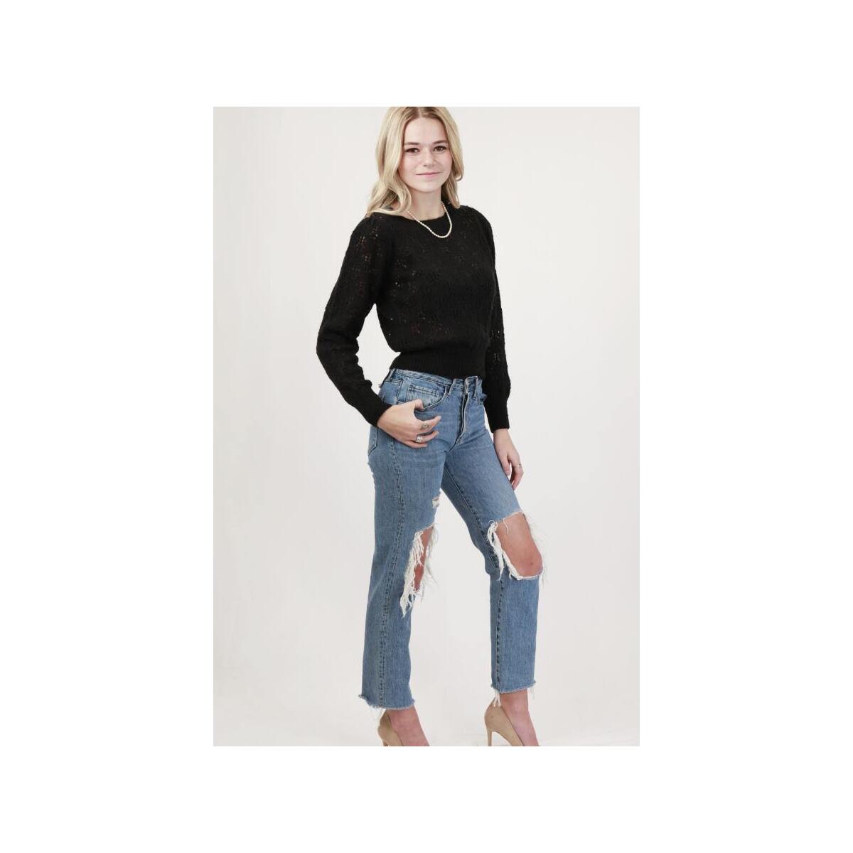 Vero Moda Solid Pointelle Nylon Blend Sweater Promo Codes - RebateKey