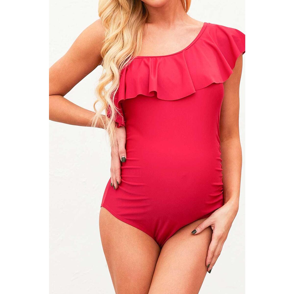 Ruffle Front One Shoulder Deal - RebateKey