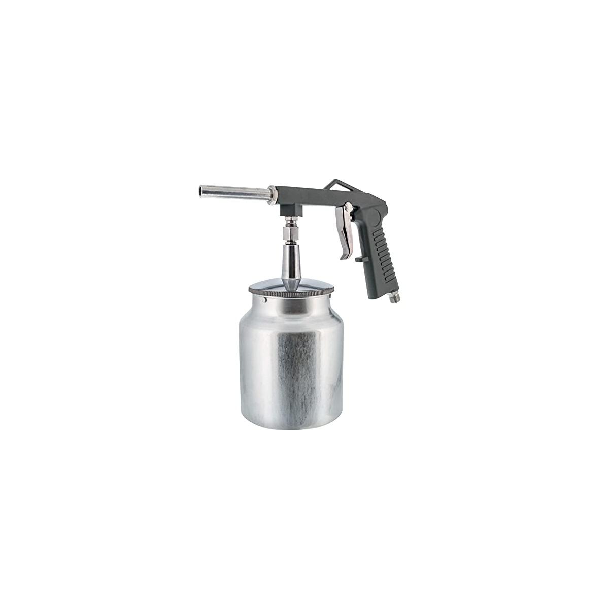 TCP Global Air Undercoating Spray Gun with Suction Feed Cup - Pneumatic Automotive Sprayer for Applying Sprayable Bed Liner Coating, Rubberized Truck Undercoating, Rust Proofing, Chip Guard Paint