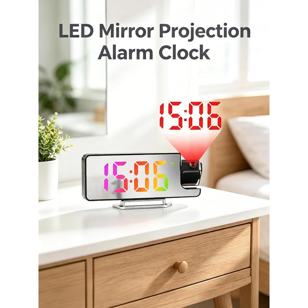 Led Mirror Projection Alarm Deal - RebateKey