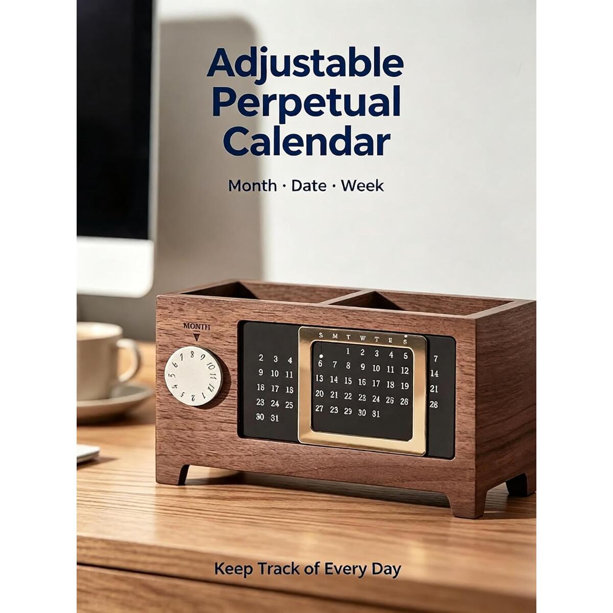 Wooden Desk Organizer Pen Deal - RebateKey