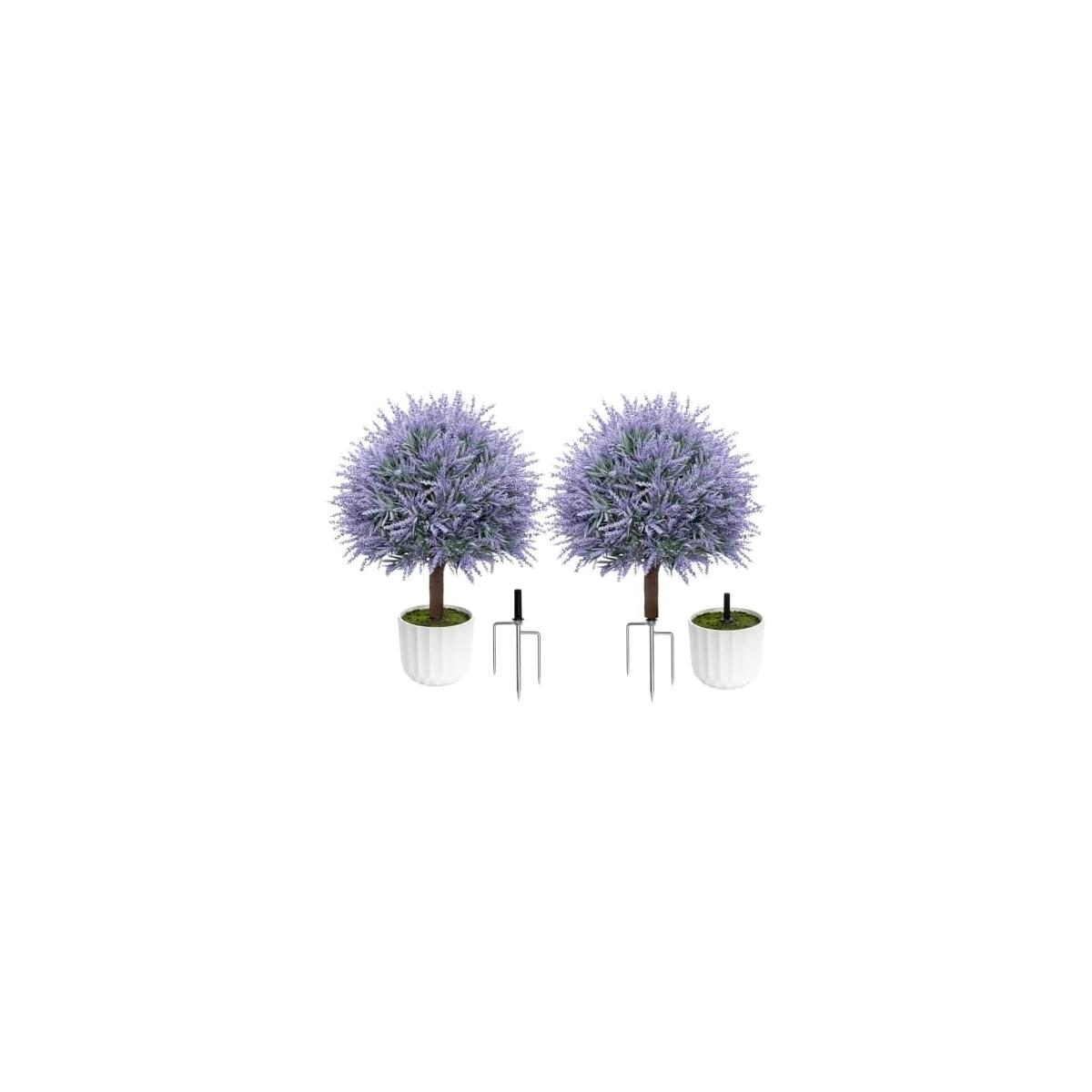 2 Pack 23 7 Artificial Boxwood Topiary Ball Trees Promo Codes - RebateKey