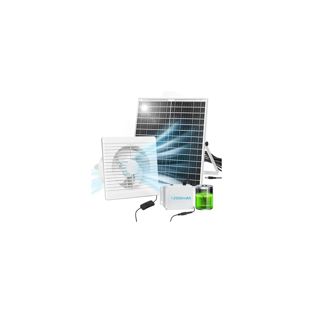 Solar Fan with Battery,9.8