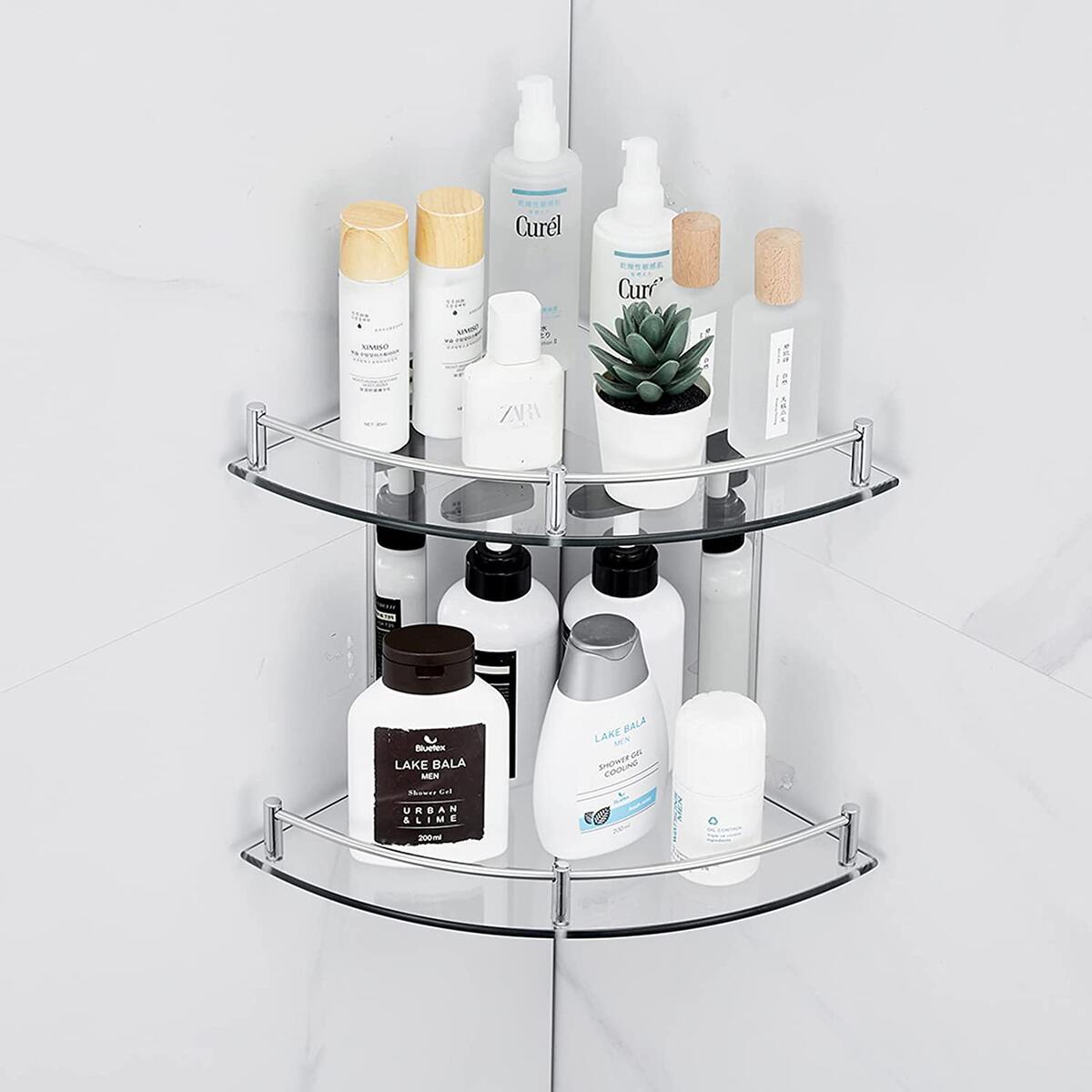 Bathroom Shelves Glass Corner Promo Codes - RebateKey