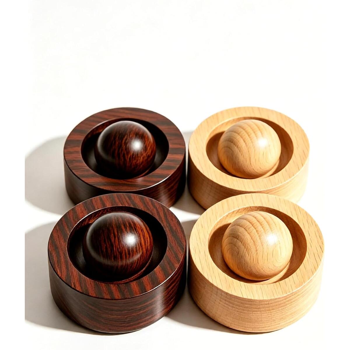 Wooden Sphere Diffuser Set, 4 Pcs, Sandalwood & Beech