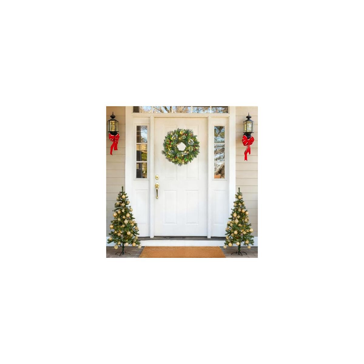 Garvee Pre Lit Christmas Wreath Deal - RebateKey