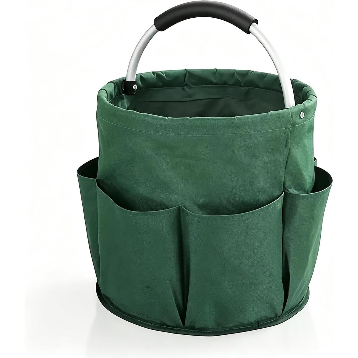 Collapsible Garden Tool Bag with Aluminum Handle, 11x10.6in