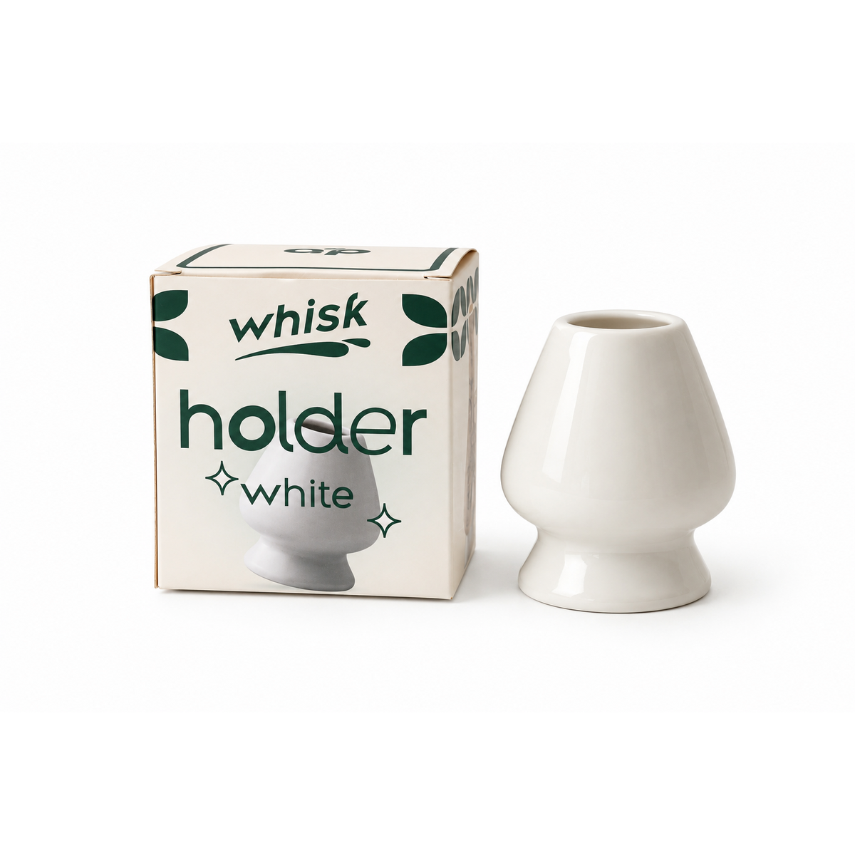 White Ceramic Matcha Whisk Holder