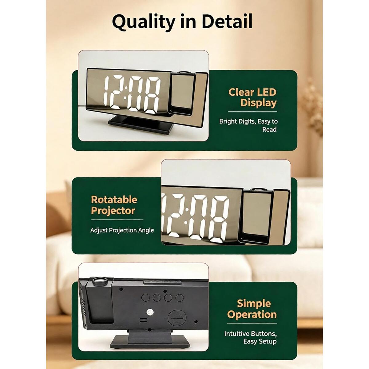 Led Projection Alarm Clock Coupons - RebateKey