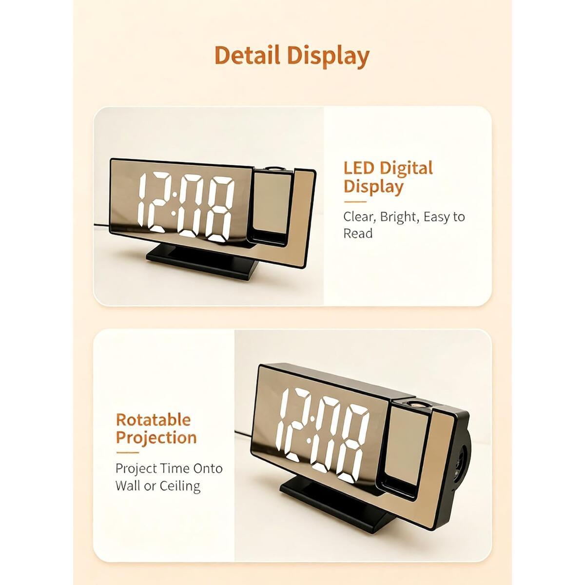 Led Projection Alarm Clock Coupons - RebateKey