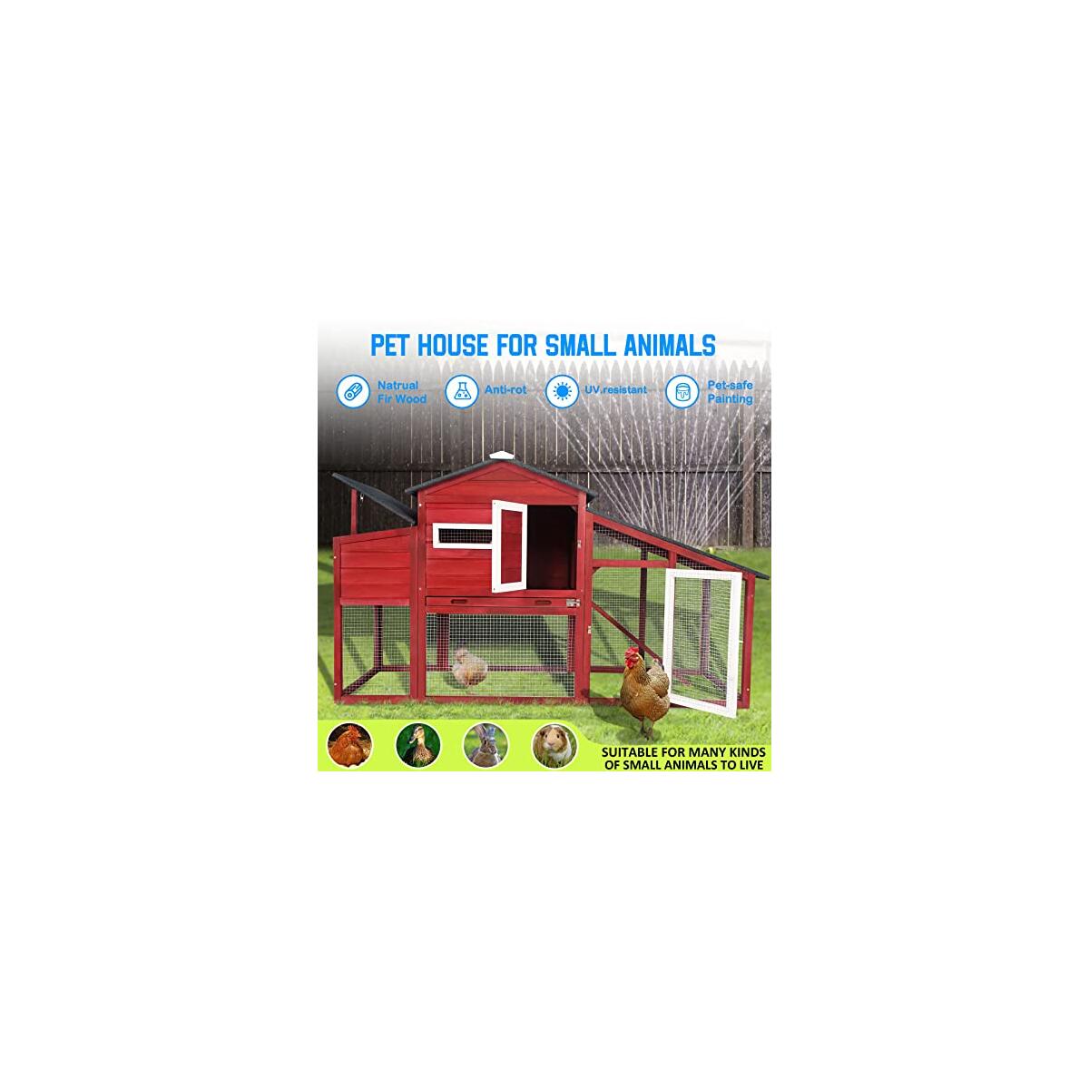 Petscosset Chicken Coop Wooden Coupon - RebateKey