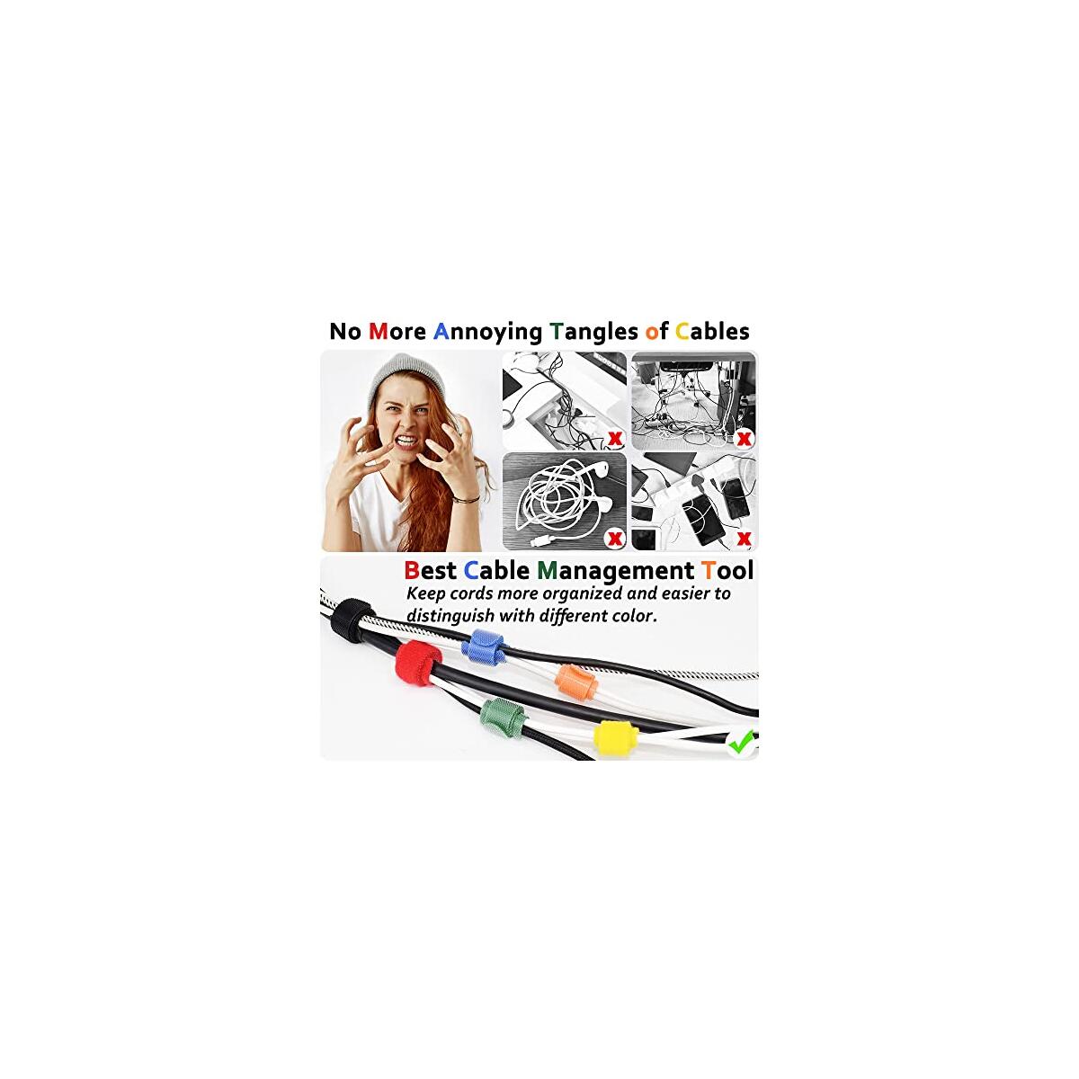 80pcs Cable Ties Reusable Multicolor Wire Ties Promo Codes - RebateKey