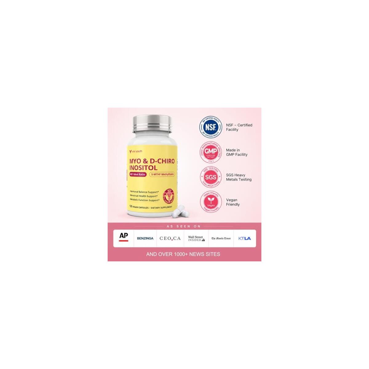Myo Inositol D Chiro Inositol 40 1 With Coupon - RebateKey