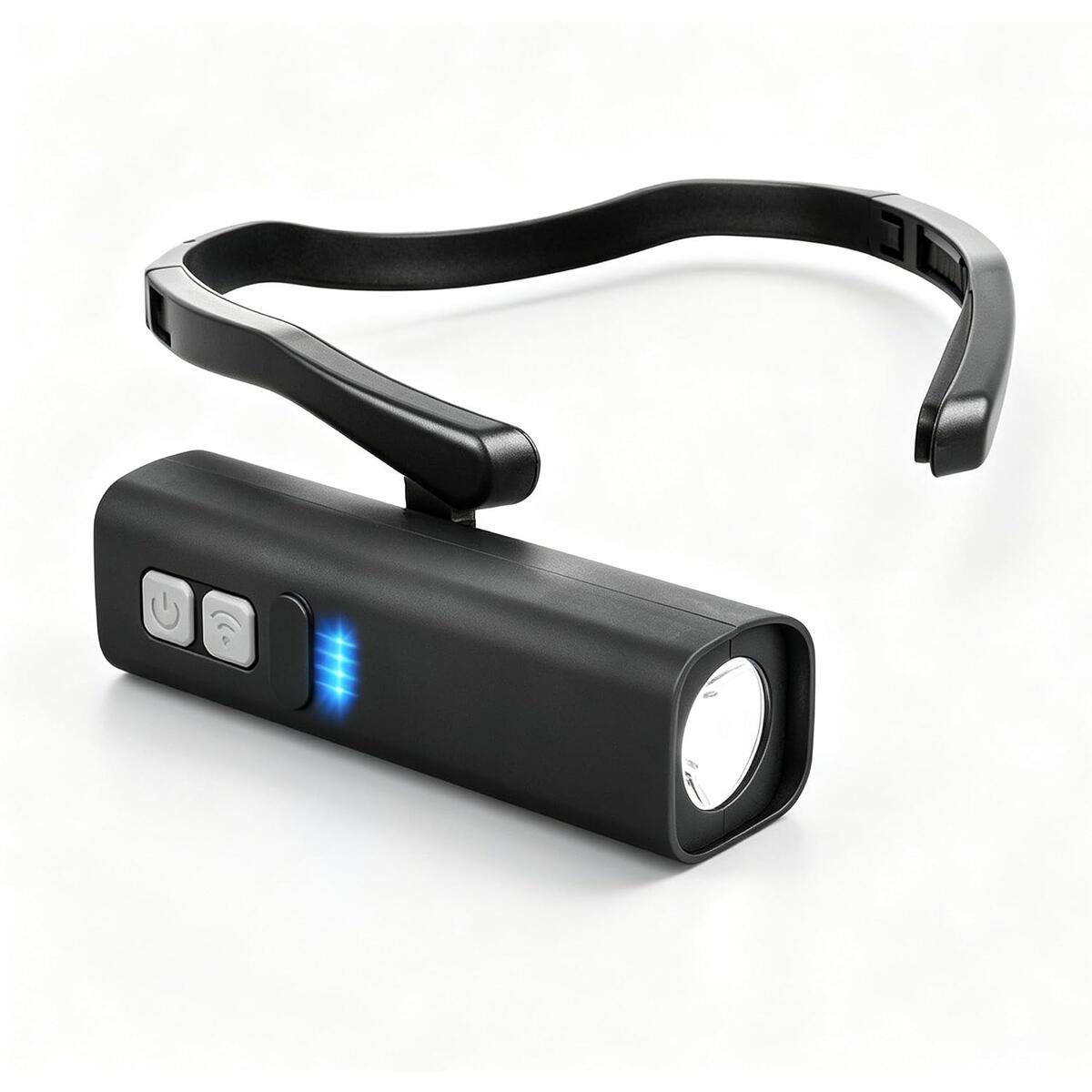 LED Headlamp Rechargeable with Wave Sensor Control