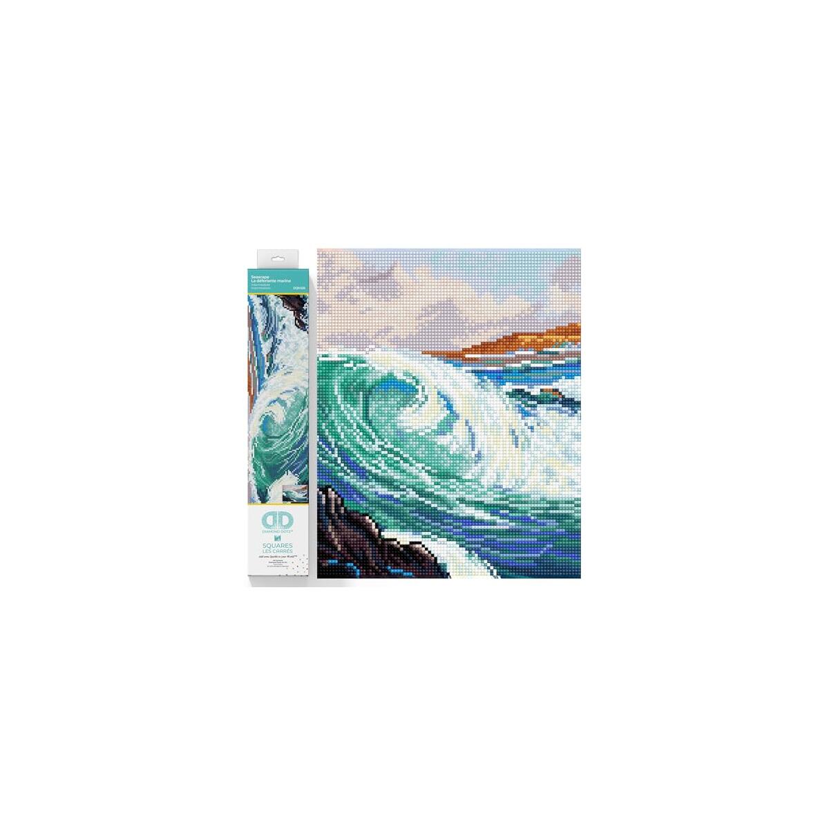 DIAMOND DOTZ Seascape Diamond Painting Kits for Adults - Diamond Art Kits a Relaxing Creative Craft Kit with Dotz Gems 16.5x11