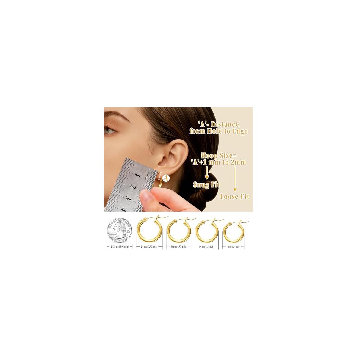 Mm Gold Earrings Post Deals - RebateKey