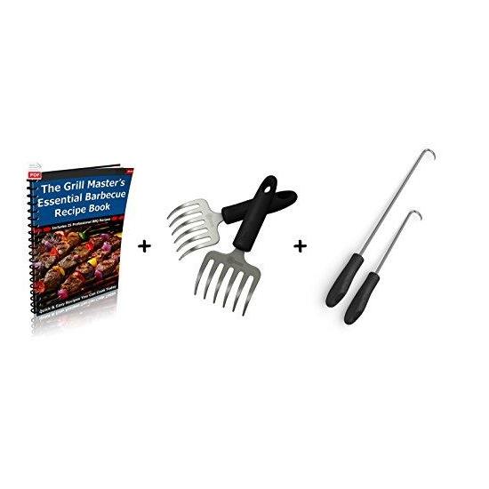 Pulled Pork Shredder Rakes Pigtail Food Flipper Hooks Large Small ...