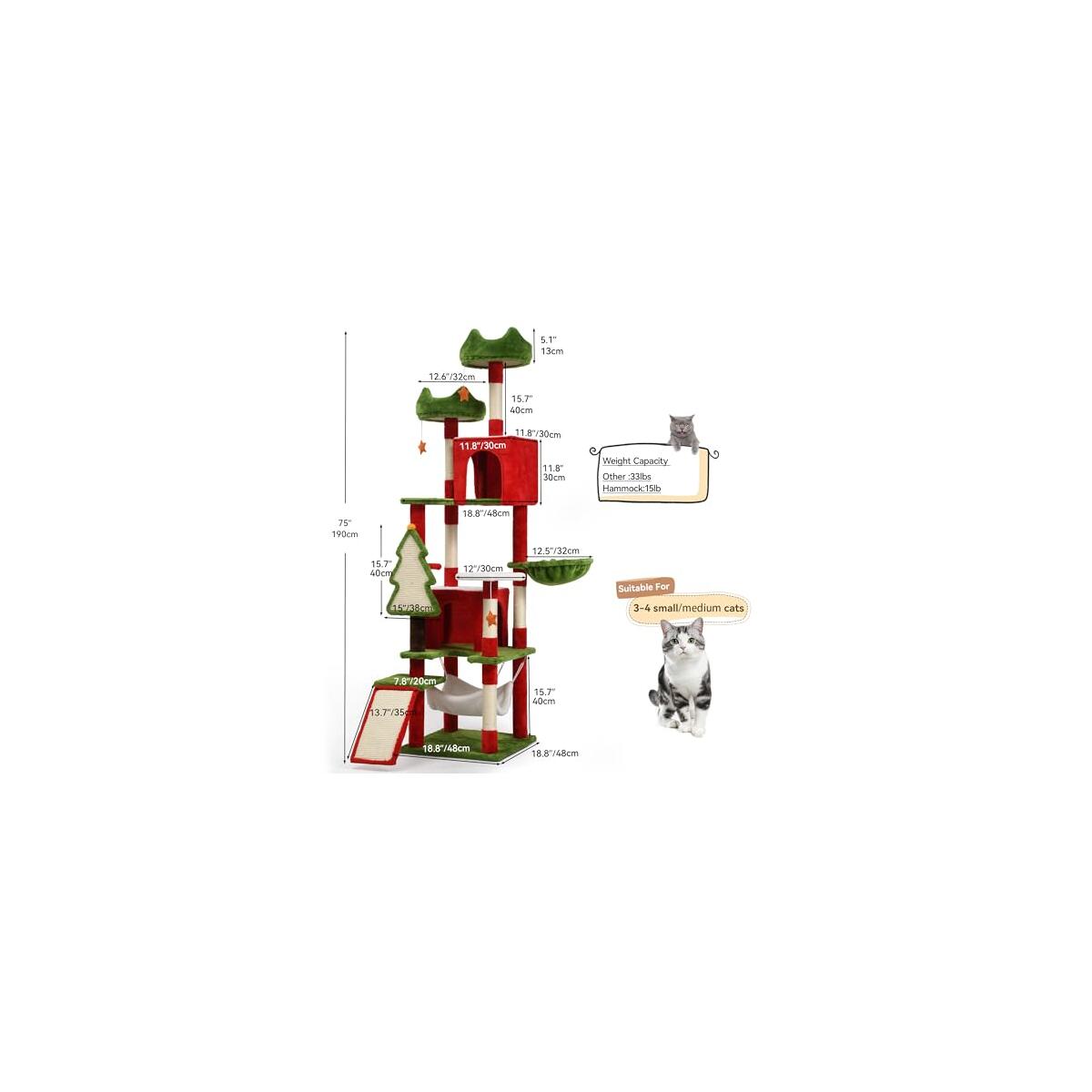 Yitahome Christmas Cat Tree Coupons - RebateKey