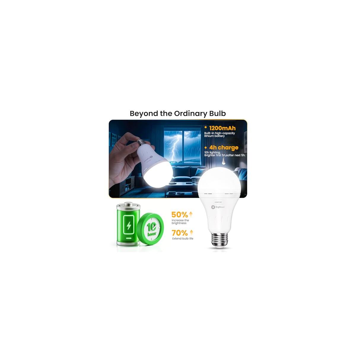 A70 Rechargeable Emergency Light Bulbs Promo Codes - RebateKey