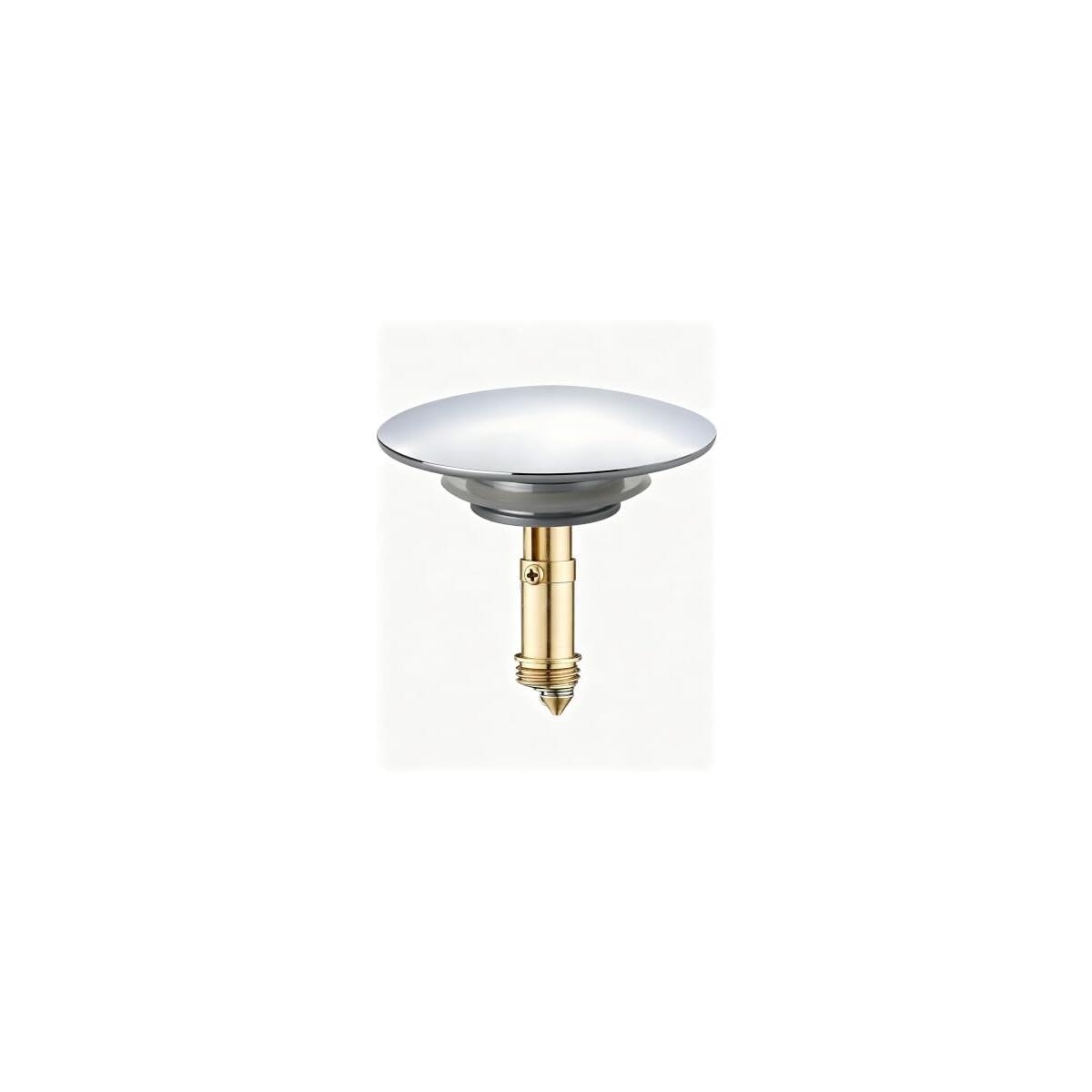 Pop-Up Basin Drain Plug Universal Sink Waste Plug 66mm | Spring Mechanism, Silicone Seal Ring, Leakproof Design, Easy Installation, Chrome & Gold Finish
