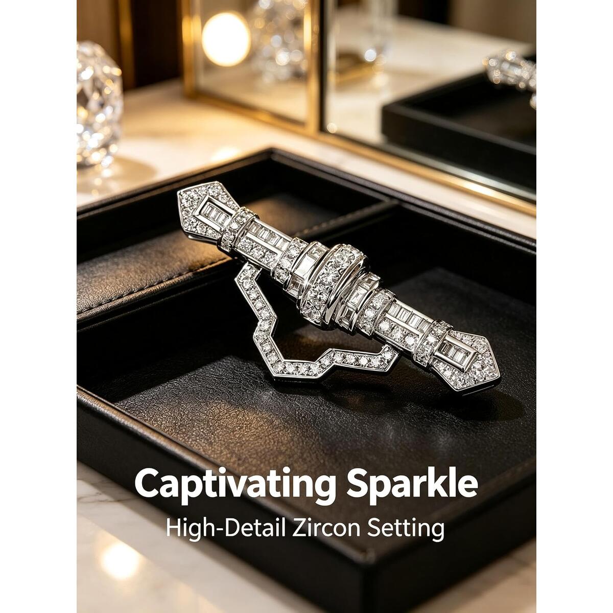 Zircon Bar Brooch Deal - RebateKey