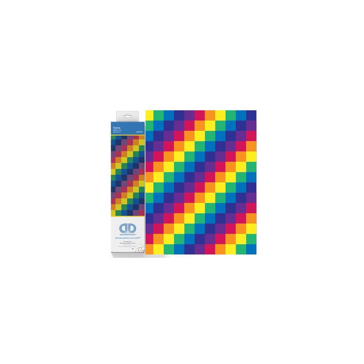 DIAMOND DOTZ Tetriminos Diamond Painting Kits for Adults - Diamond Art Kits a Relaxing Creative Craft Kit with Dotz Gems Ki8x8