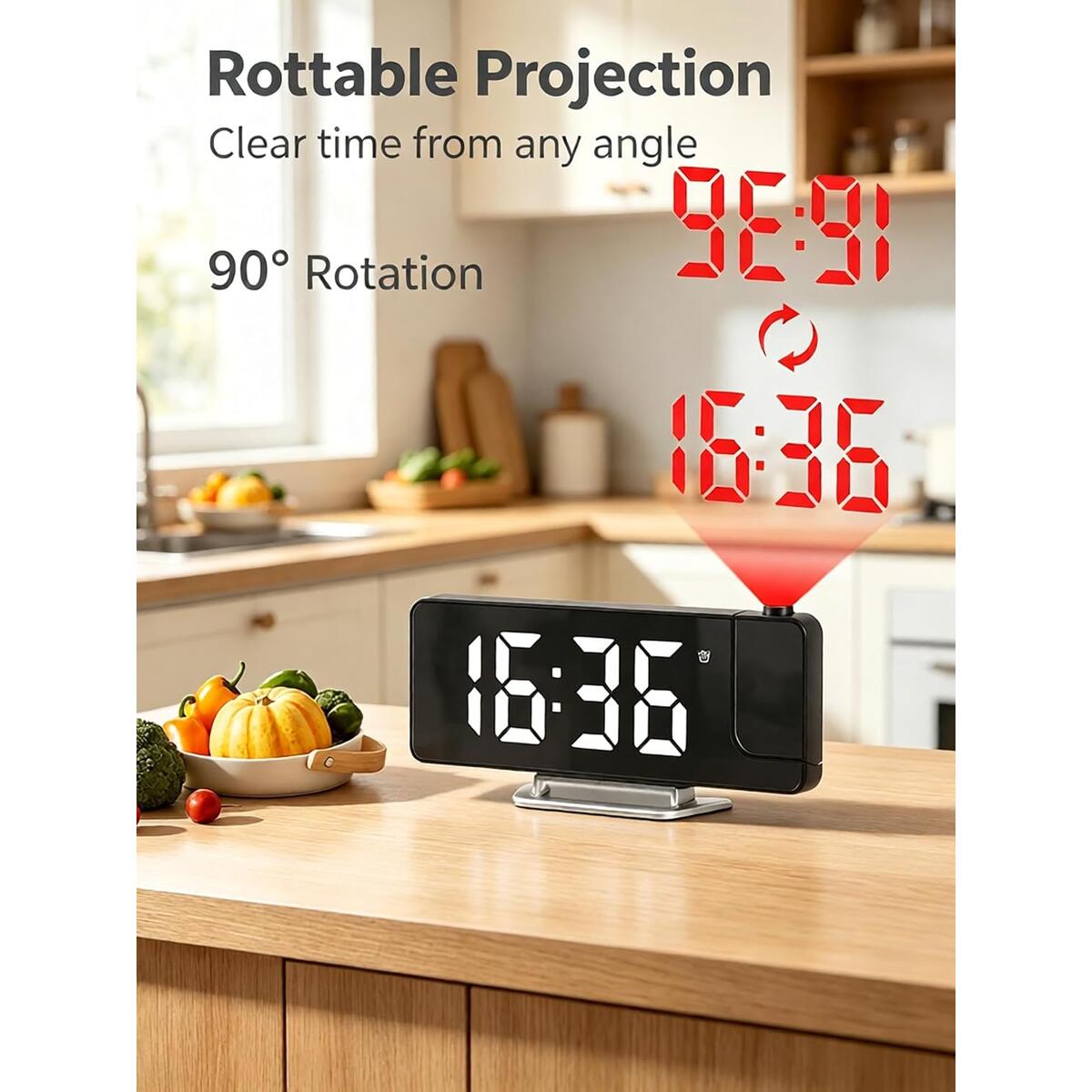 Led Mirror Projection Alarm Deal - RebateKey