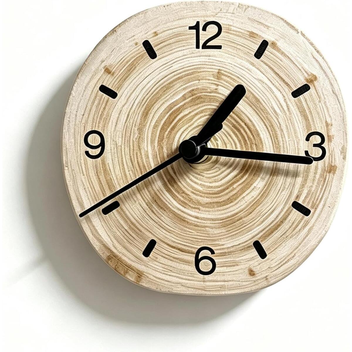 Magnetic Fridge Clock with Silent Quartz Movement, 4 Inch