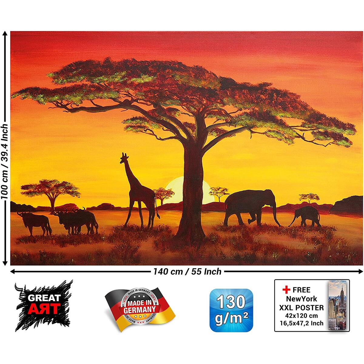 Poster Sunset Africa Picture Coupons - RebateKey