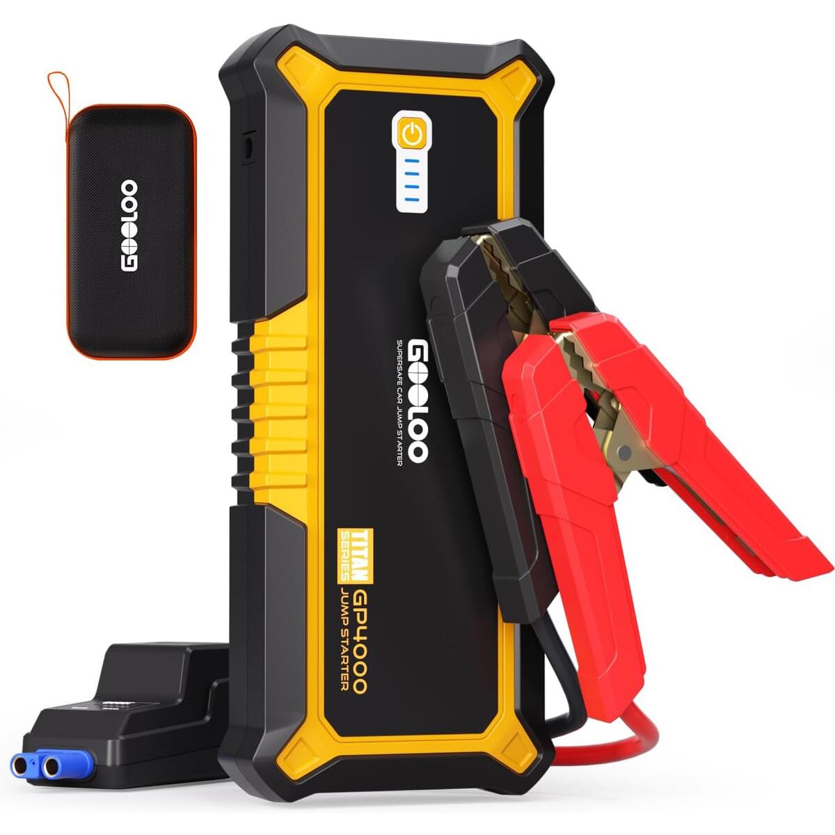 GOOLOO GP4000 Jump Starter - 4000A 12V Car Battery Jumper Starter Portable