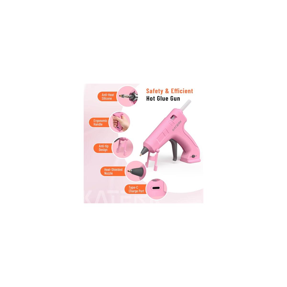 Katerk 3 7v Cordless Hot Glue Gun Kit Deals - RebateKey