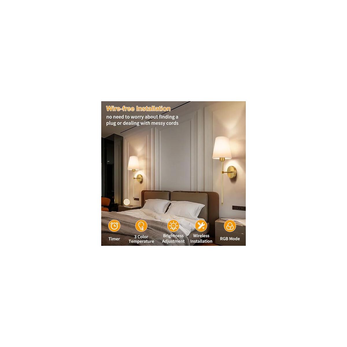 Battery Operated Wall Sconces Set Promo Code - RebateKey