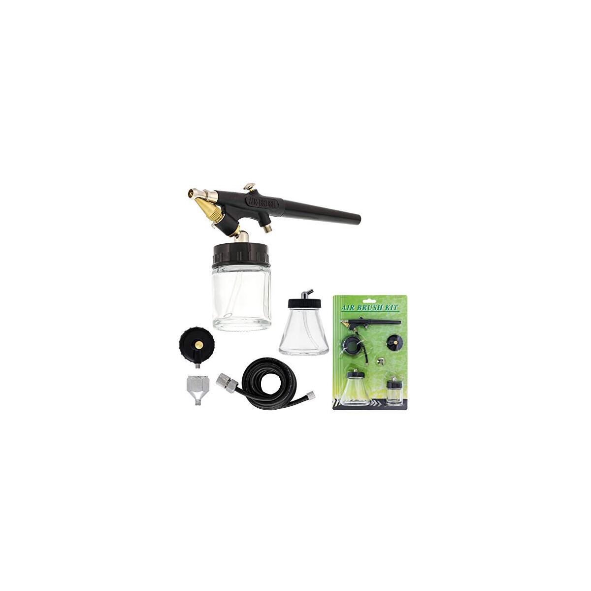 Airbrush Set-Kit-Single Action-Siphon Feed-External Mix-Sunless Tanning
