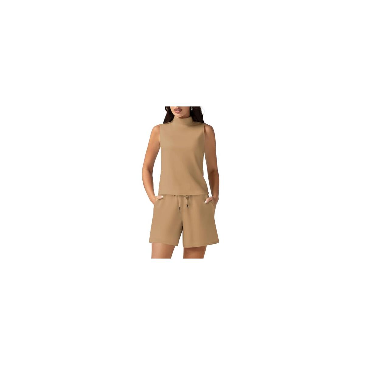 Summer 2 Piece Outfits Mock Neck Promo Codes - RebateKey