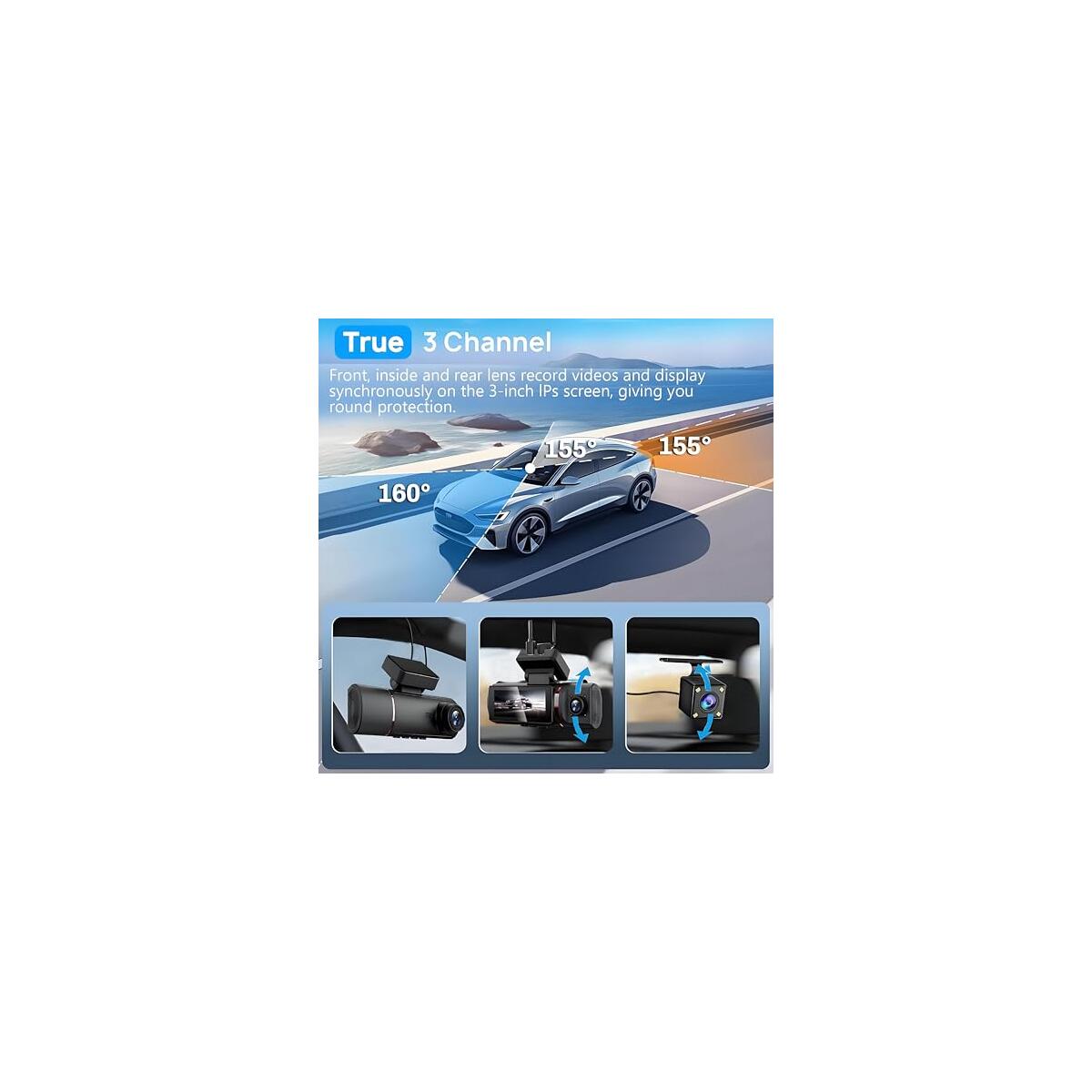 3 Channel 4k Dash Cam Front 2 Deal - RebateKey