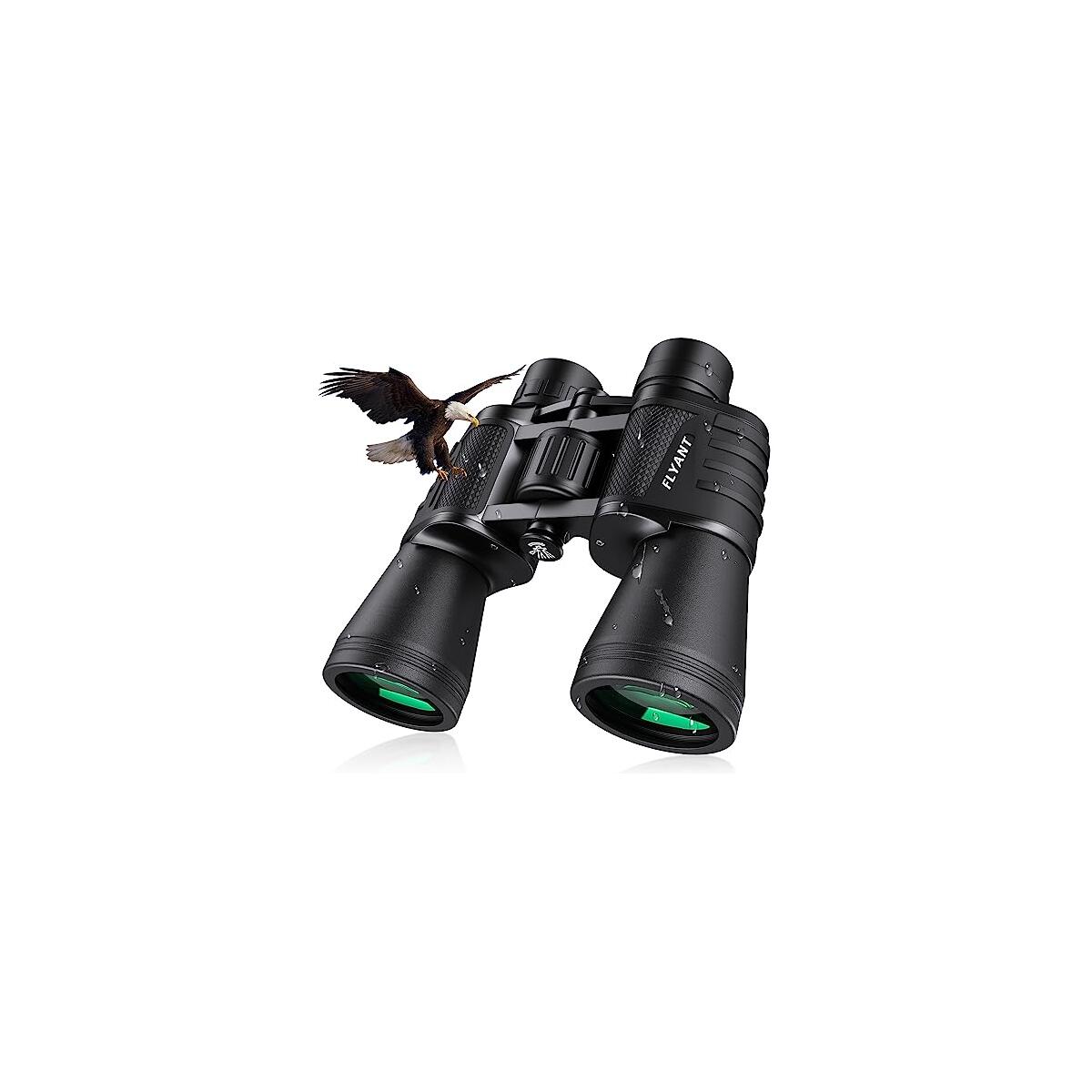 20x50 High Powered Binoculars for Adults, Waterproof Compact Binoculars with Low Light Vision for Bird Watching Hunting Camping Travel Cruise Hiking Sports Stargazing, Christmas Birthday Gifts for Men