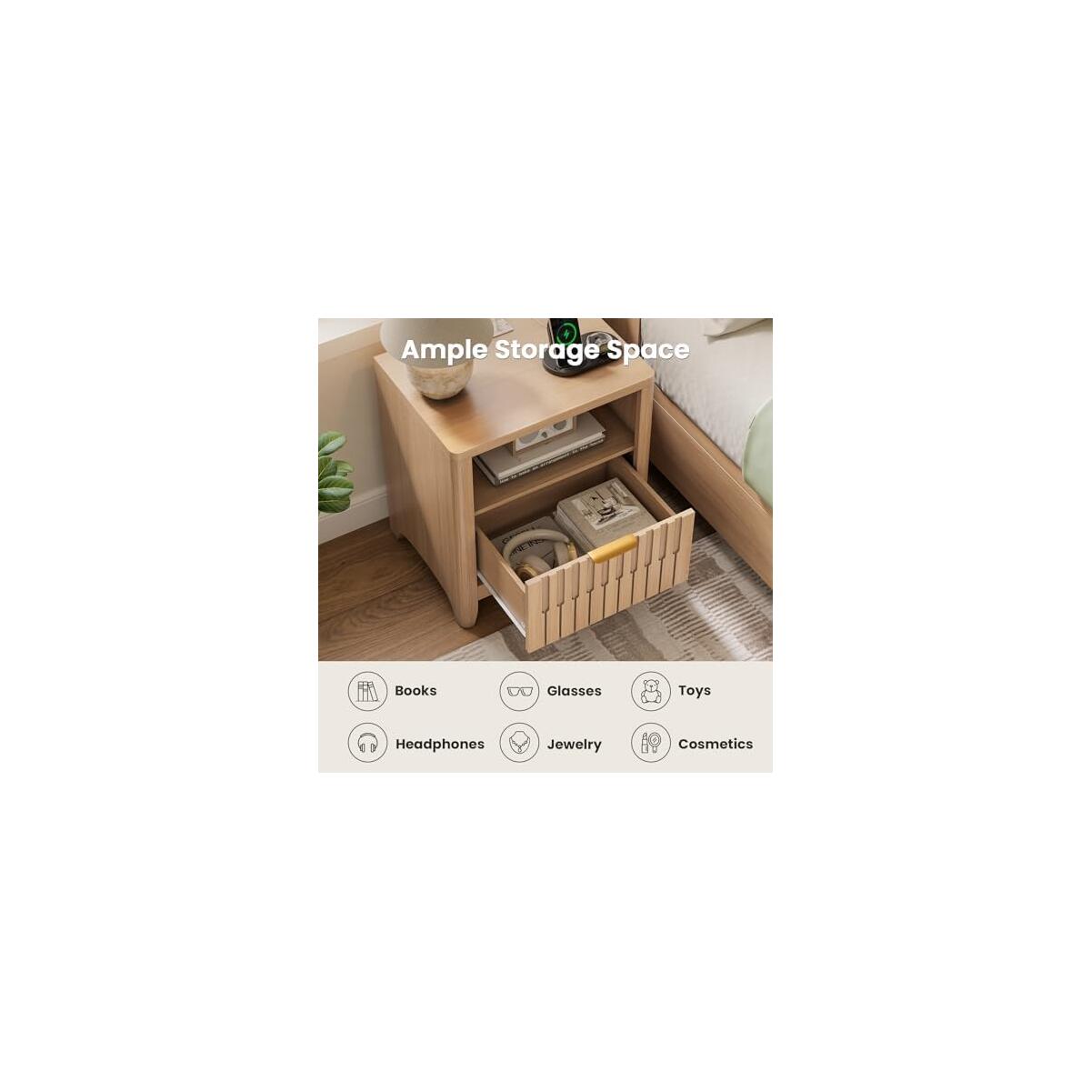 Fluted Nightstand Set Of Deals - RebateKey