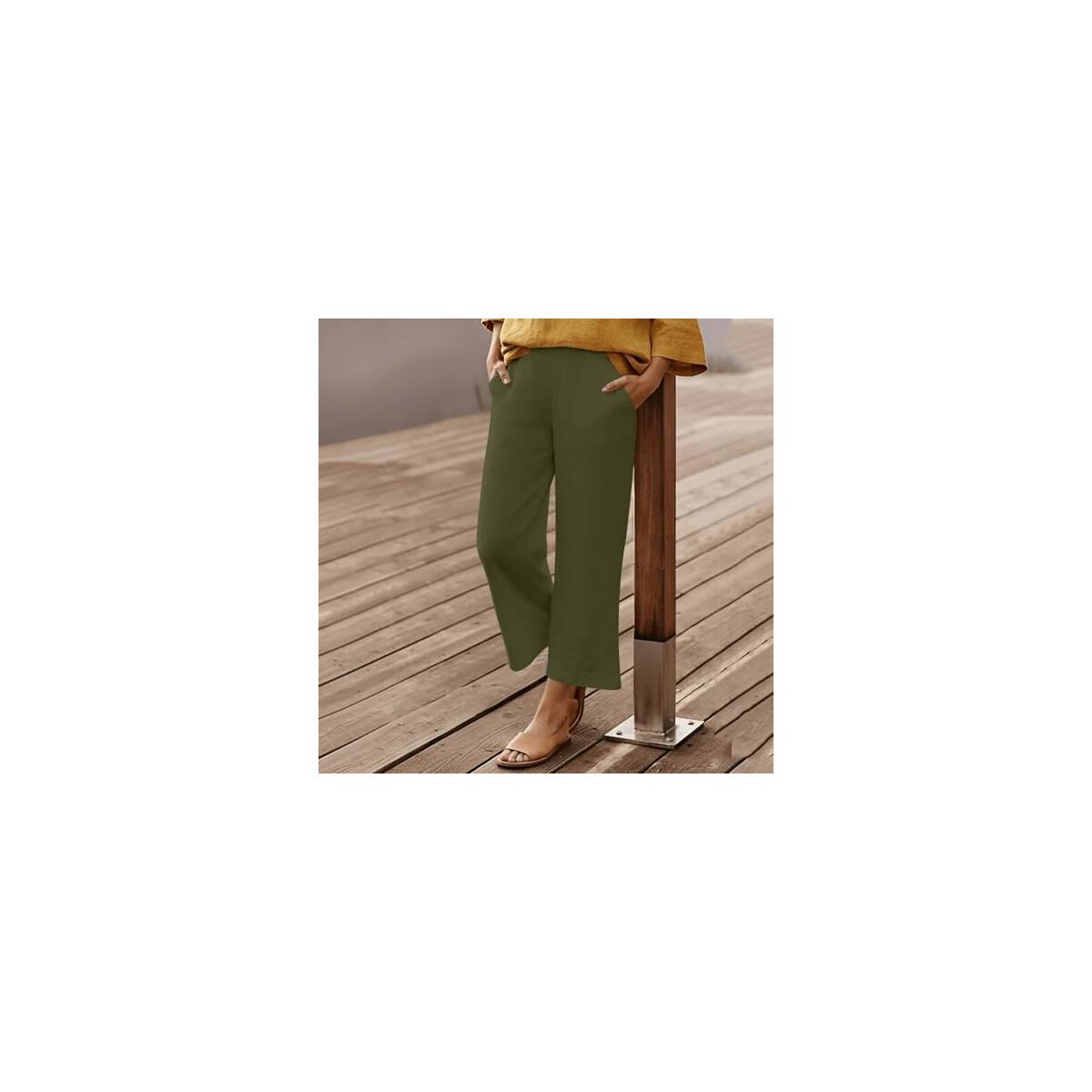 Linen Capri Pants 1 Deals - RebateKey